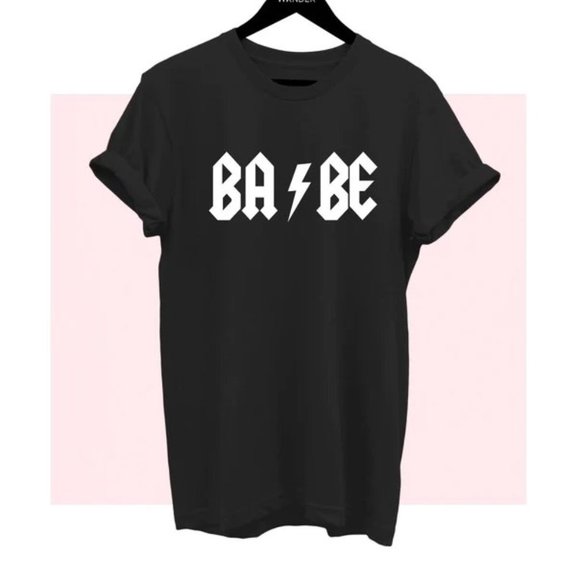 Electric Babe Black Graphic Tee - Picture 1 of 6